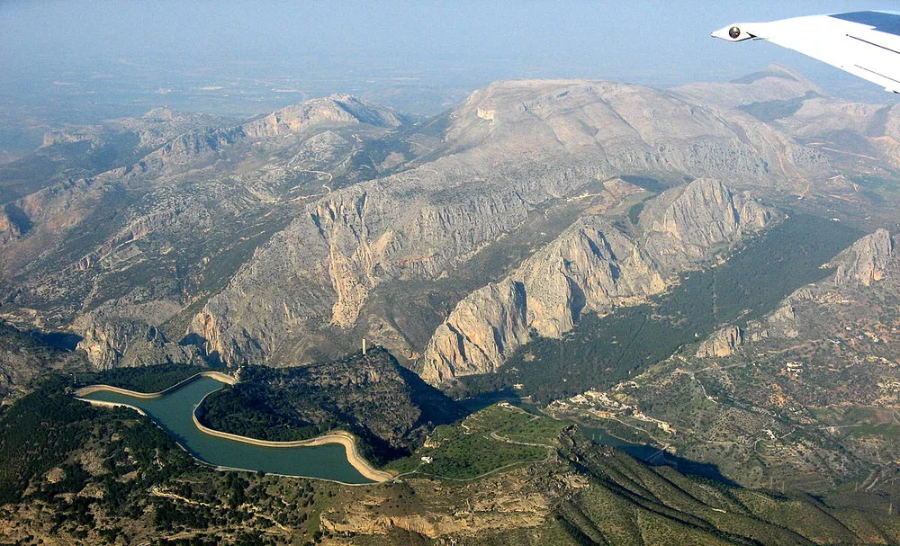 View of El Chorro