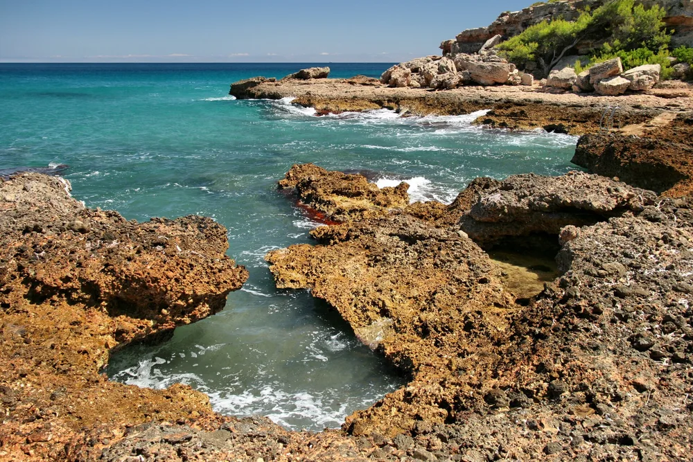 View of Les Tres Cales