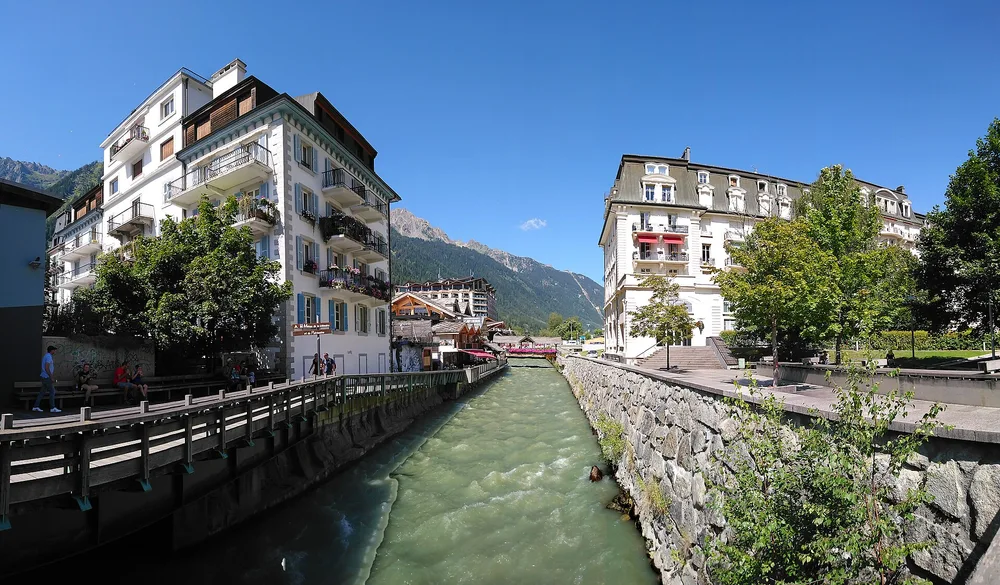 View of Chamonix-Mont-Blanc