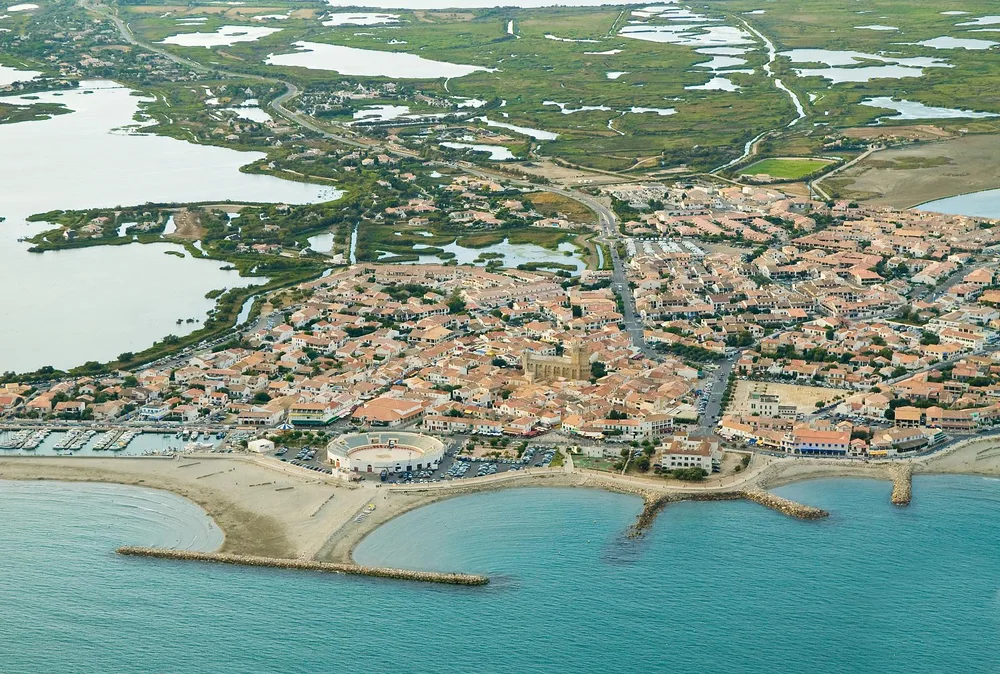 View of Saintes-Maries-De-La-Mer