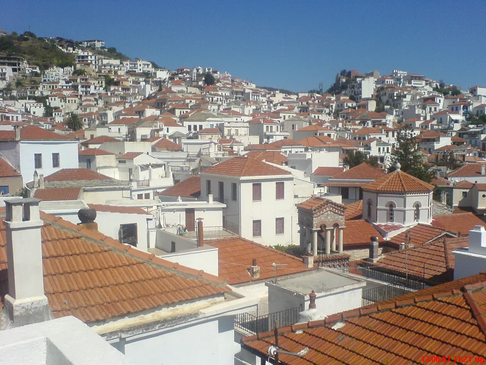 View of Skopelos Town